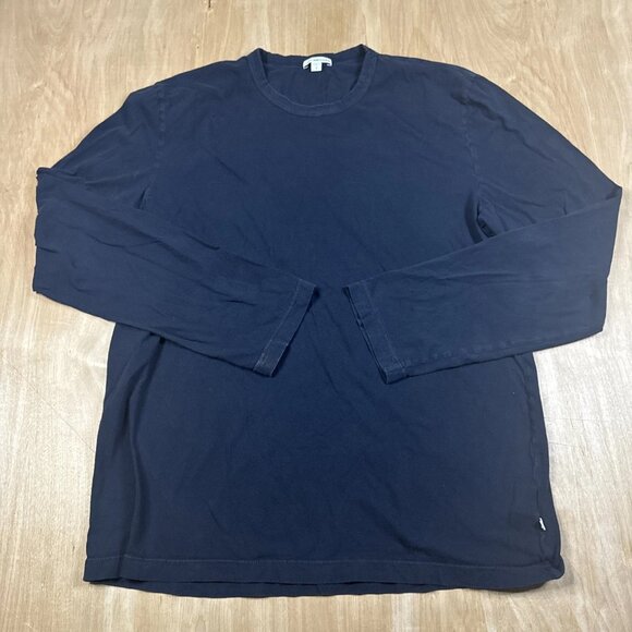 James Perse Los Angeles standard black long sleeve t-shirt for men's size 3 - Picture 1 of 8